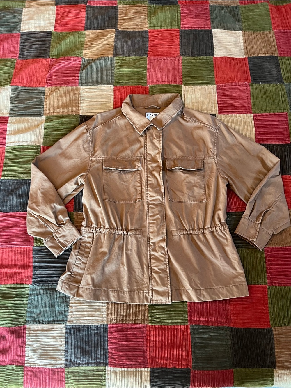 Old Navy Women's Lightweight Tan Utility Jacket Small